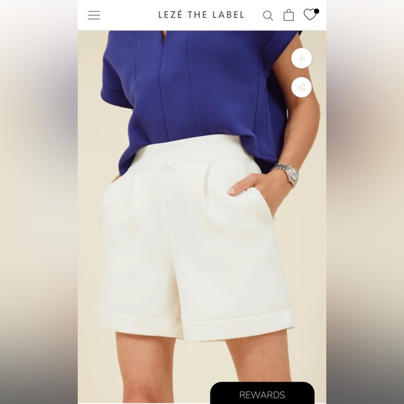 Lezé the Label Piper shorts in bone - Picture 4 of 9